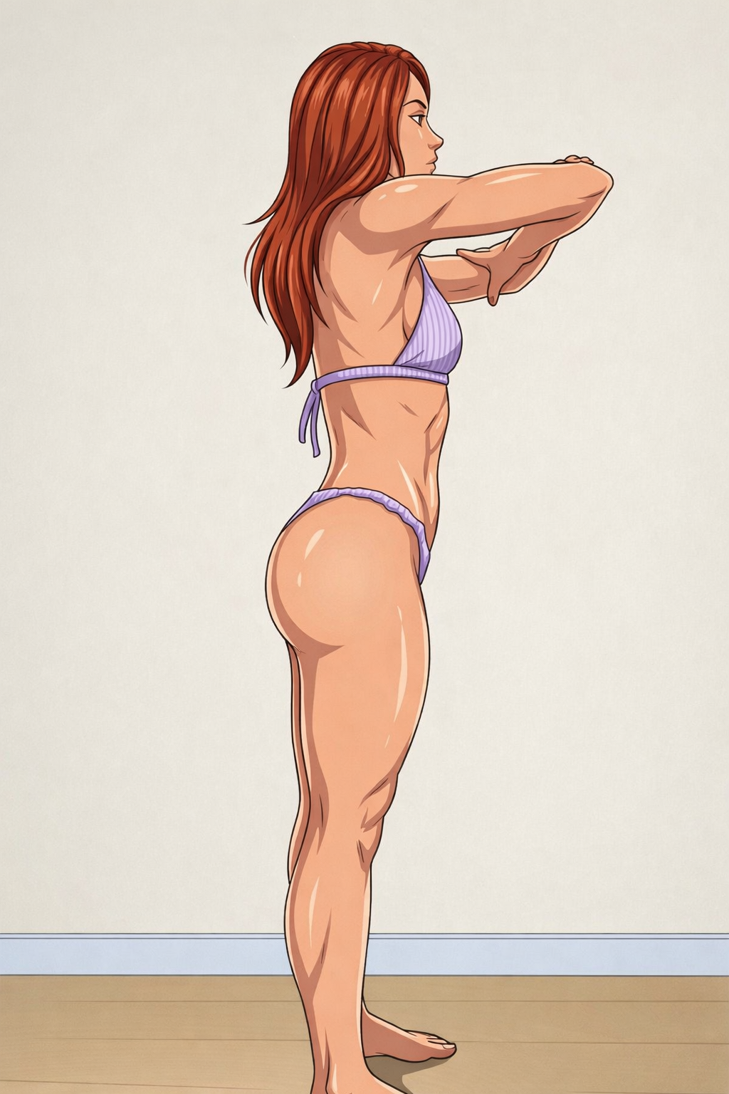 Lateral braços cruzados — direita